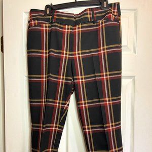 Loft Woman's Black Striped Pants